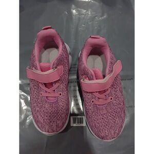 MURDESOT Kids Athletic Running Strap Sneakers Pink 27